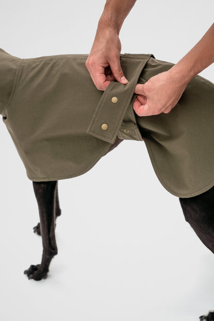 Waterproof Raincoat in Olive