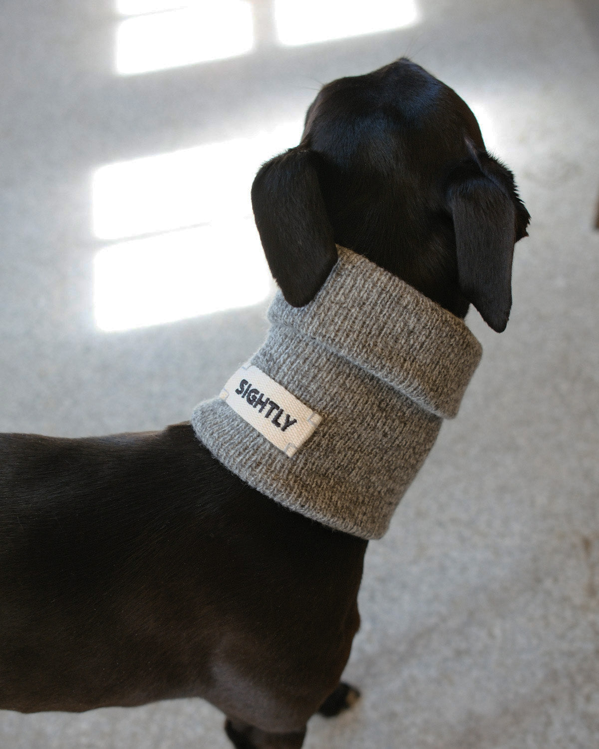 Whippet accessories - grey whippet neck warmer